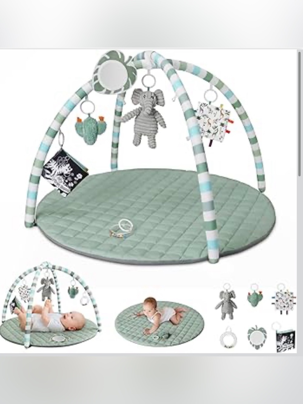 NWT - Blissful Diary - Baby play mat - Sage Baby Shower Gift!!!